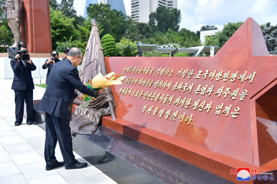 중화인민공화국 당 및 정부대표단 조국해방전쟁승리기념관 참관