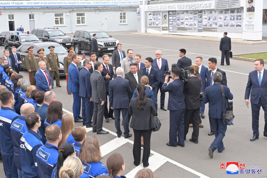 Respected Comrade Kim Jong Un Visits Komsomolsk-on-Amur Yuri Gagarin Aviation Plant