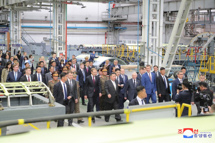 Respected Comrade Kim Jong Un Visits Komsomolsk-on-Amur Yuri Gagarin Aviation Plant