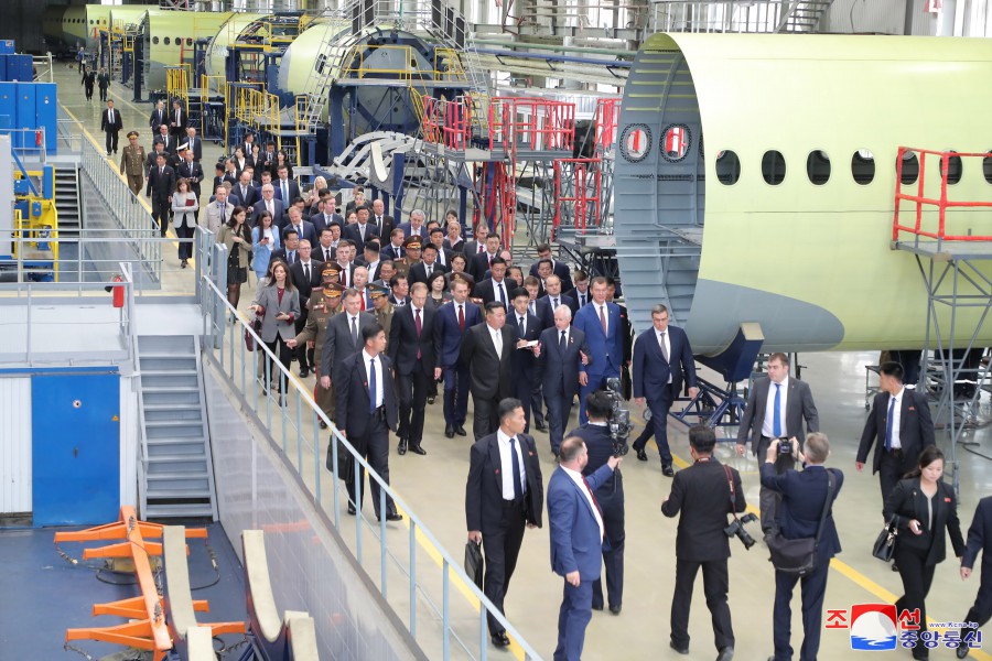 Respected Comrade Kim Jong Un Visits Komsomolsk-on-Amur Yuri Gagarin Aviation Plant