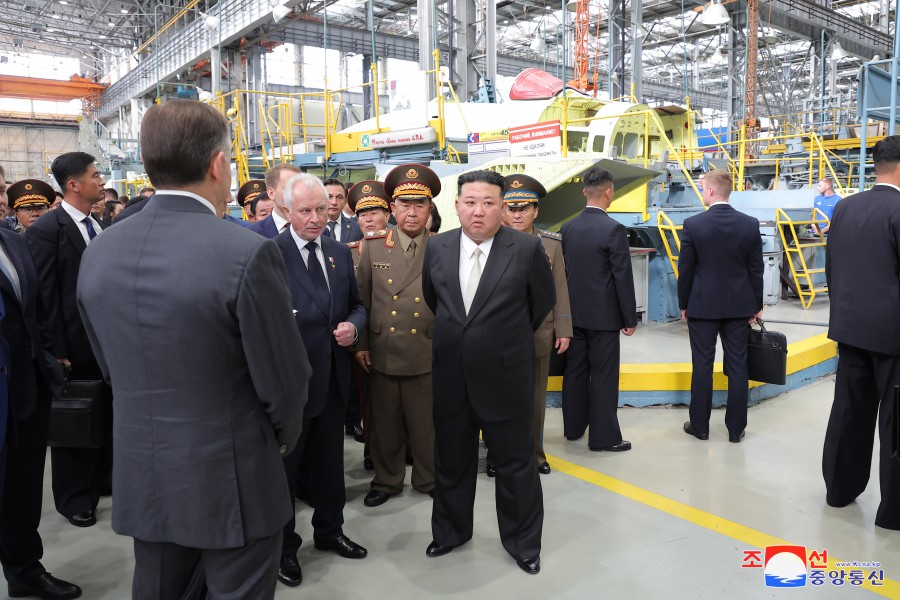 Respected Comrade Kim Jong Un Visits Komsomolsk-on-Amur Yuri Gagarin Aviation Plant