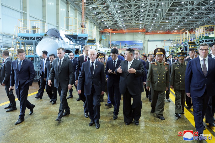 Respected Comrade Kim Jong Un Visits Komsomolsk-on-Amur Yuri Gagarin Aviation Plant