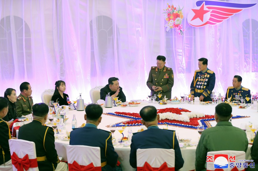 Respected Comrade Kim Jong Un Pays Congratulatory Visit to KPA Air Force Command and Air Force Regiment of 1st Division