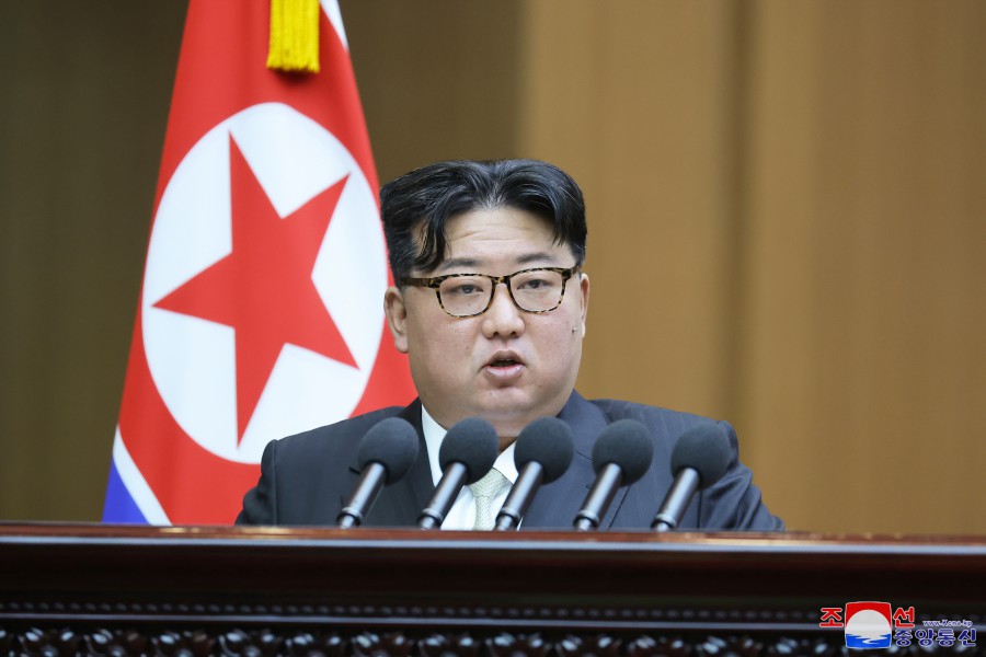 Respected Comrade Kim Jong Un Makes Policy Speech at 10th Session of 14th SPA