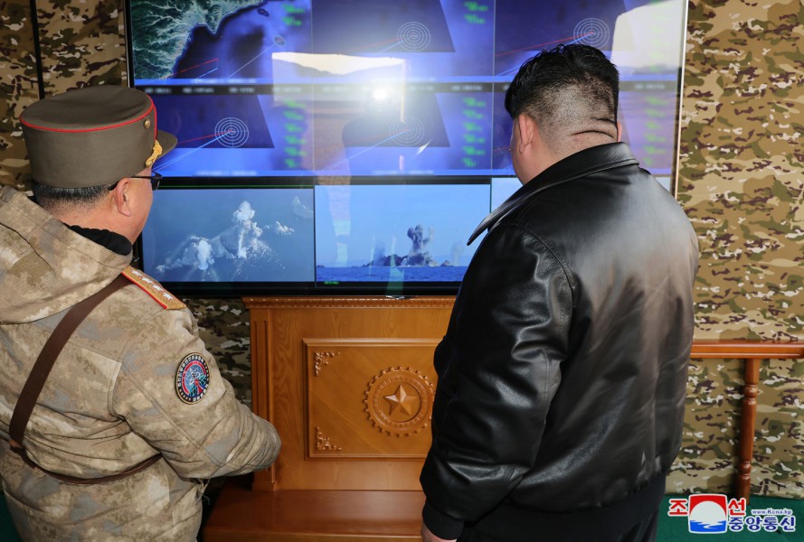 Respected Comrade Kim Jong Un Guides Firing Drill of Artillery Units in Western Area