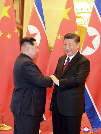 Ceremony Welcoming Kim Jong Un Held at China's Great Hall of People