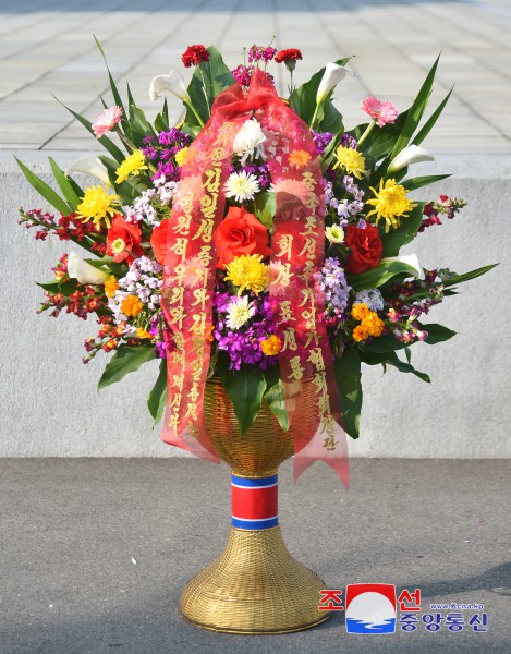 Floral Baskets to Statues of Great Leaders from Abroad