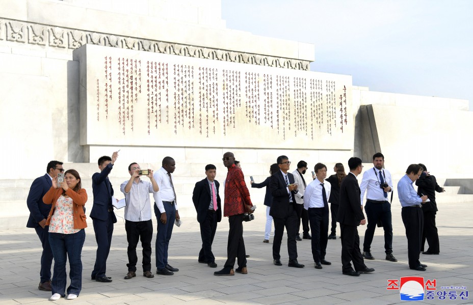 Delegations and Delegates of Juche Idea Study Organizations Tour Pyongyang