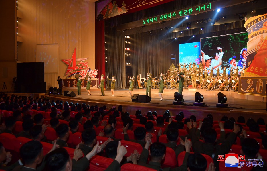 Concert Given to Mark 92nd Army Founding Anniversary in DPRK