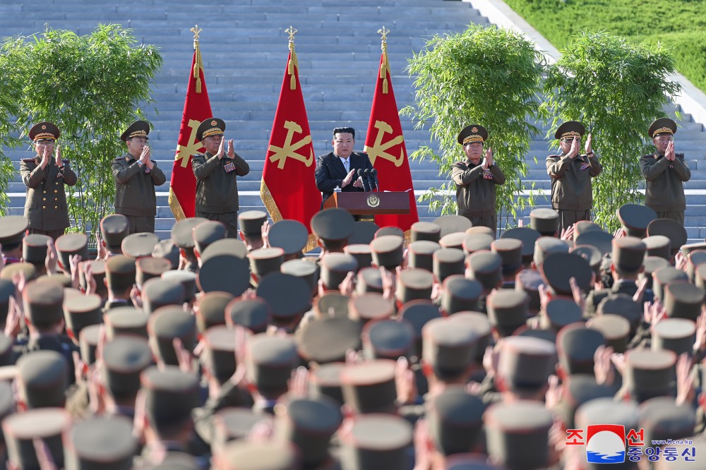 Respected Comrade Kim Jong Un Pays Congratulatory Visit to DPRK Academy of Defence Sciences
