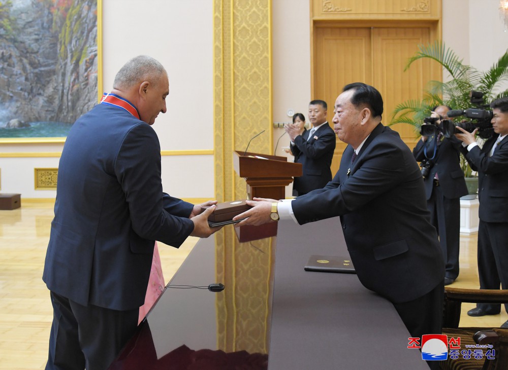 Order of DPRK Friendship Conferred