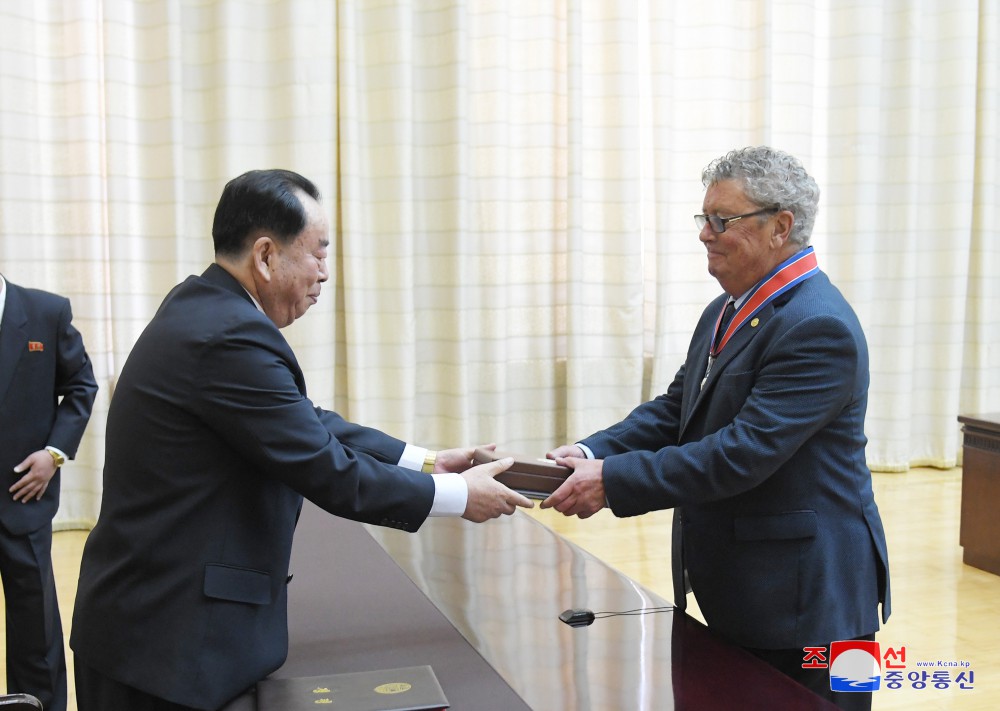 Order of DPRK Friendship Conferred