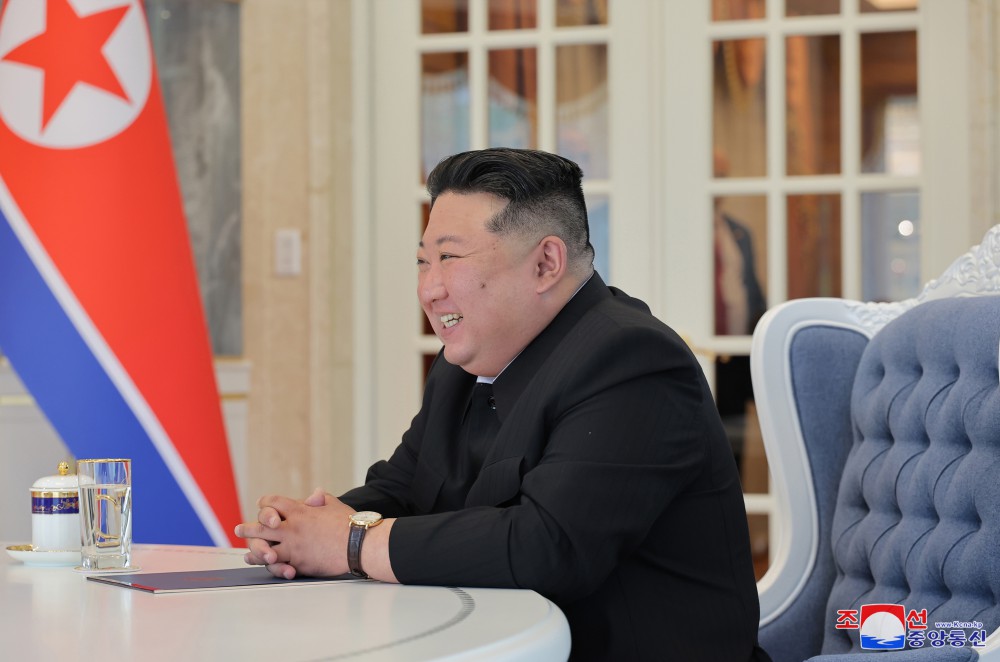 Respected Comrade Kim Jong Un Has Talks with President Vladimir Vladimirovich Putin