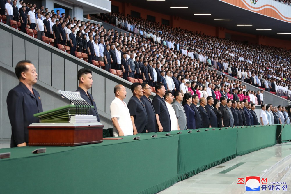 ﻿По случаю Дня борьбы с американскими империалистами – 25 июня в Пхеньяне прошел массовый митинг