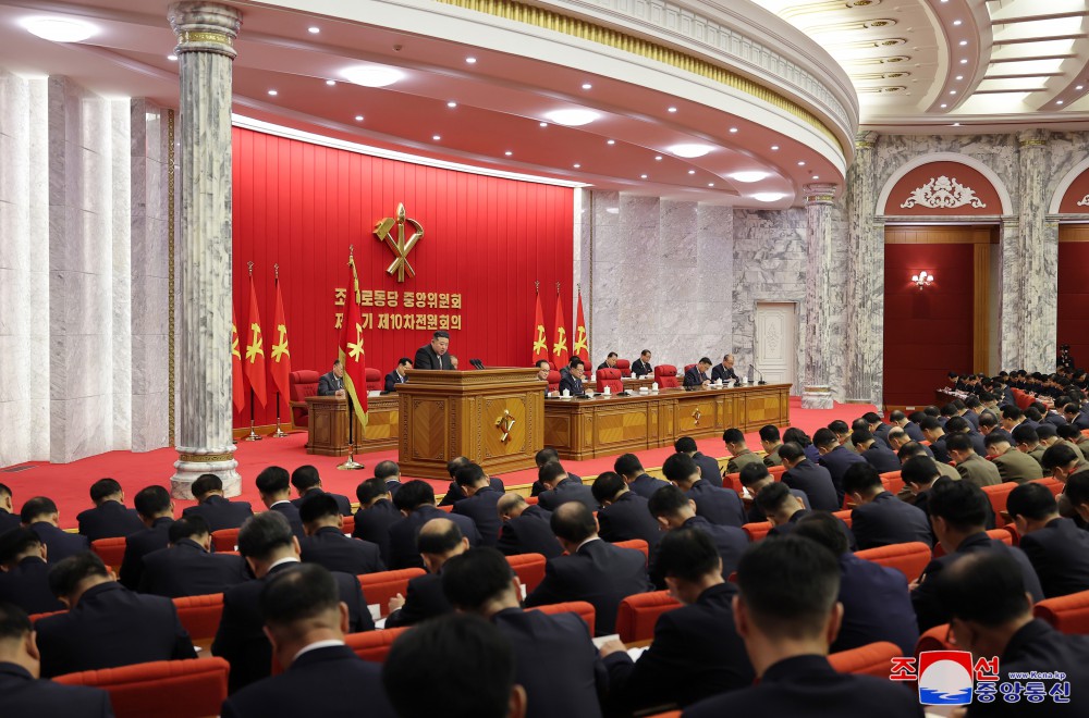 Report on Enlarged Meeting of Tenth Plenary Meeting of Eighth Central Committee of WPK