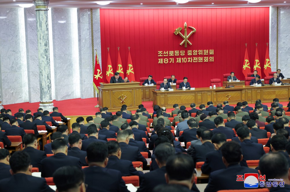 Report on Enlarged Meeting of Tenth Plenary Meeting of Eighth Central Committee of WPK