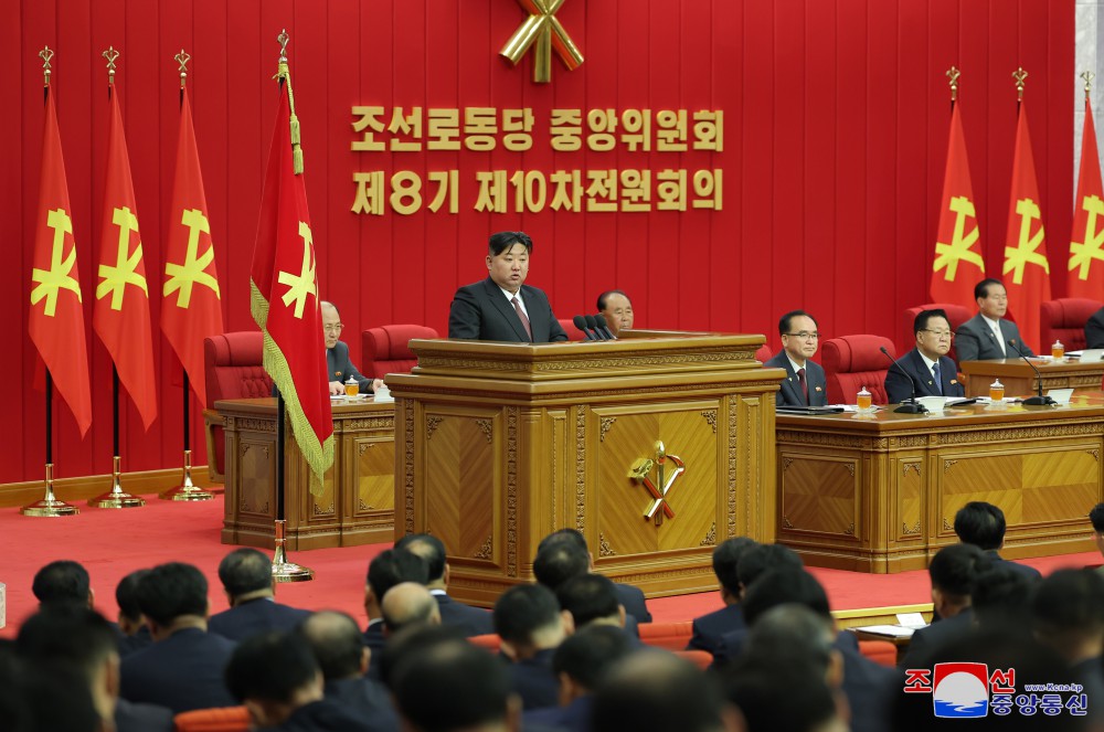 Report on Enlarged Meeting of Tenth Plenary Meeting of Eighth Central Committee of WPK