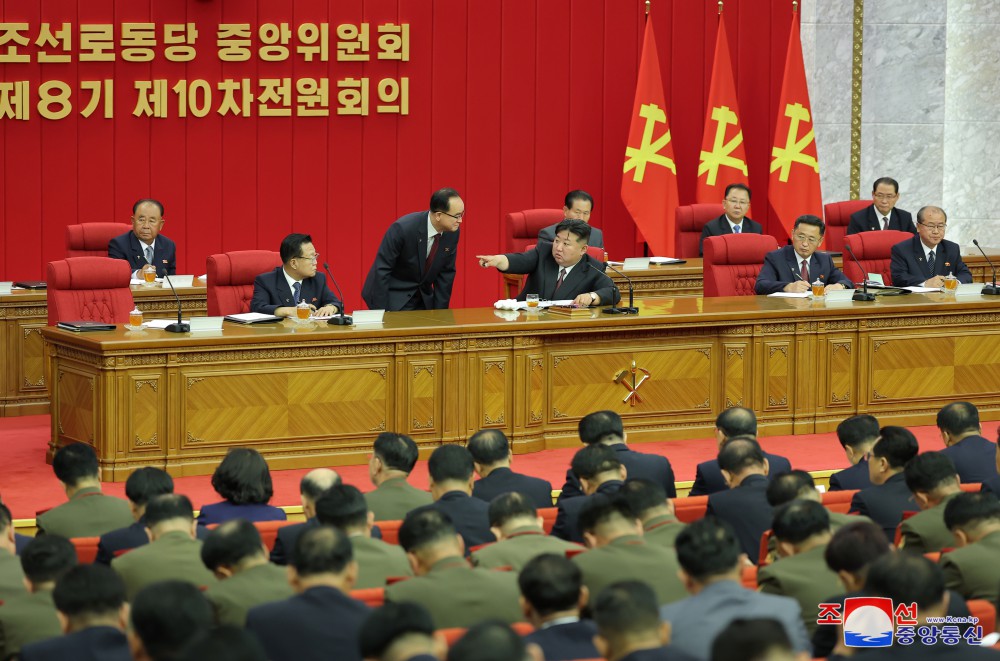 Report on Enlarged Meeting of Tenth Plenary Meeting of Eighth Central Committee of WPK