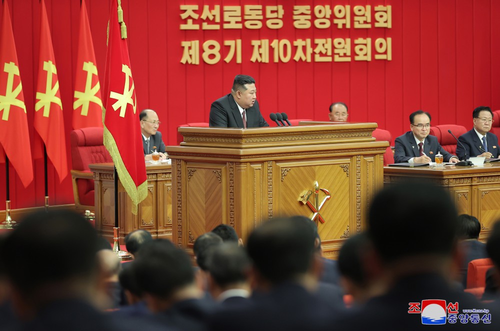 Report on Enlarged Meeting of Tenth Plenary Meeting of Eighth Central Committee of WPK