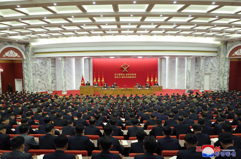 Report on Enlarged Meeting of Tenth Plenary Meeting of Eighth Central Committee of WPK