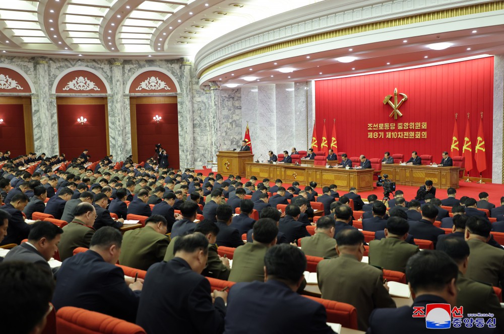 Report on Enlarged Meeting of Tenth Plenary Meeting of Eighth Central Committee of WPK