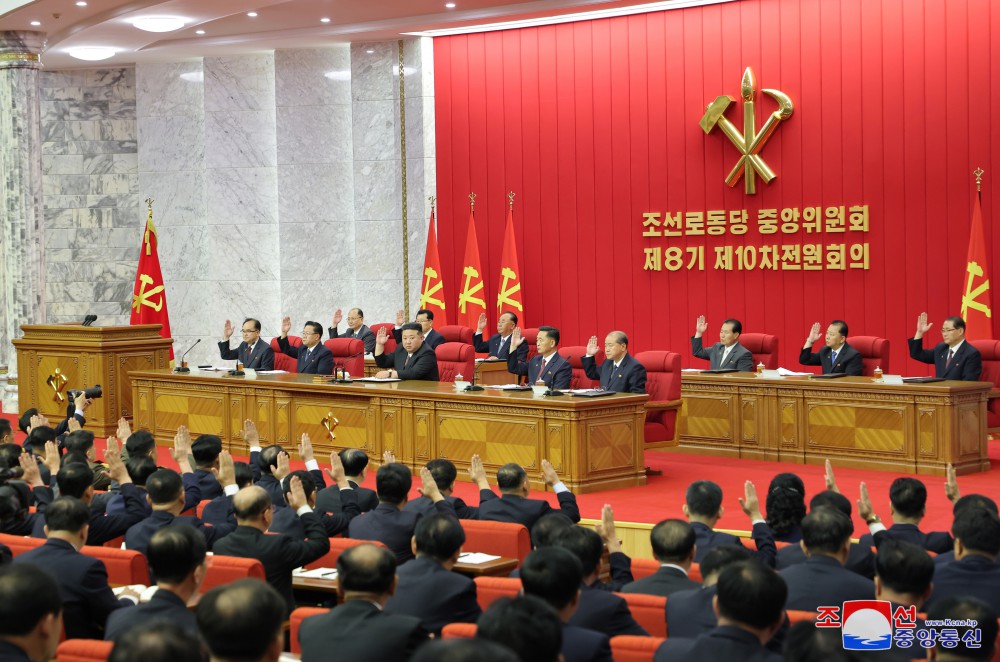 Report on Enlarged Meeting of Tenth Plenary Meeting of Eighth Central Committee of WPK