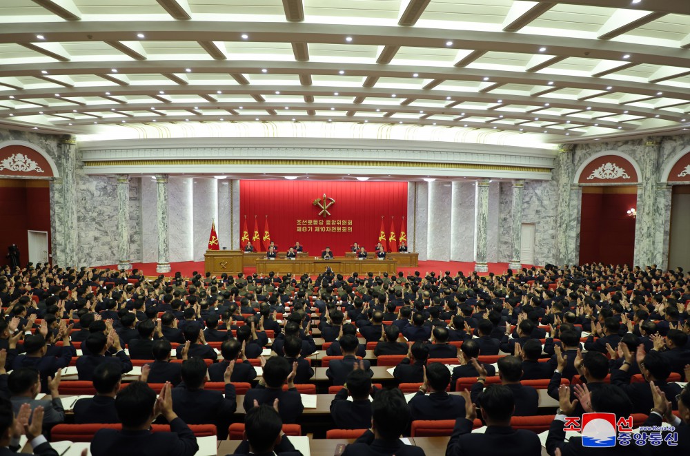 Report on Enlarged Meeting of Tenth Plenary Meeting of Eighth Central Committee of WPK