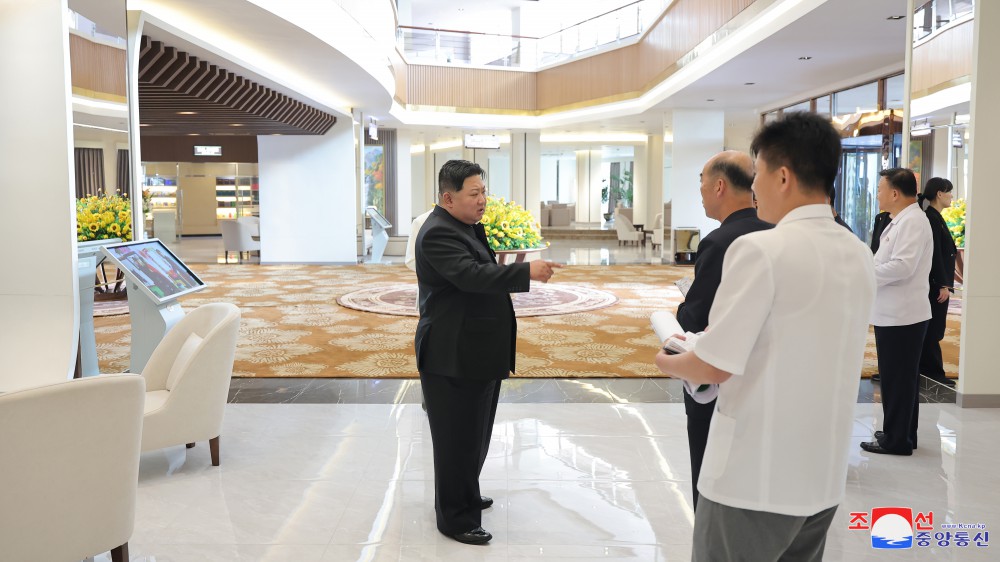 Respected Comrade Kim Jong Un Gives Field Guidance over Construction Project of Samjiyon