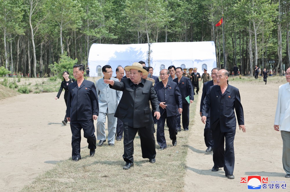 Respected Comrade Kim Jong Un Gives On-site Guidance over Preparations for Construction of Sinpho City Offshore Farm