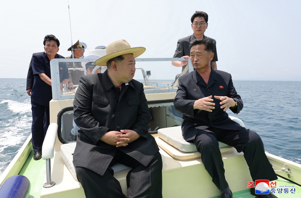 Respected Comrade Kim Jong Un Gives On-site Guidance over Preparations for Construction of Sinpho City Offshore Farm