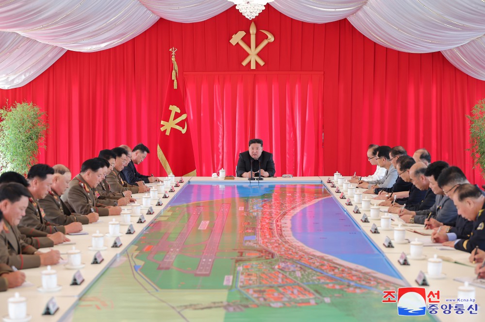 Respected Comrade Kim Jong Un Gives Field Guidance over Construction of Wonsan Kalma Coastal Tourist Area