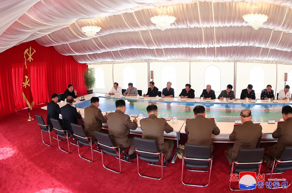 Respected Comrade Kim Jong Un Gives Field Guidance over Construction of Wonsan Kalma Coastal Tourist Area