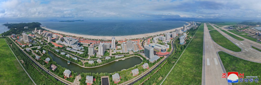 Respected Comrade Kim Jong Un Gives Field Guidance over Construction of Wonsan Kalma Coastal Tourist Area