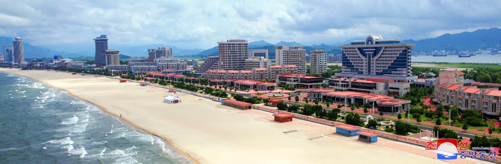 Respected Comrade Kim Jong Un Gives Field Guidance over Construction of Wonsan Kalma Coastal Tourist Area