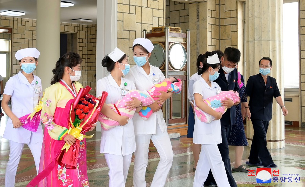 546th Triplets Born at Pyongyang Maternity Hospital in DPRK