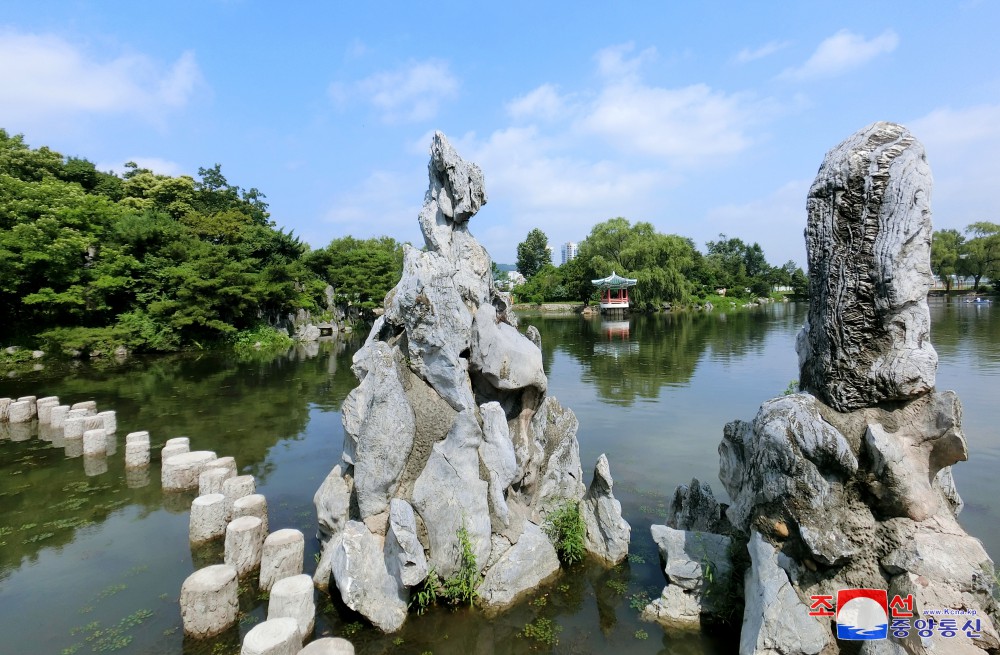 April 15 Children's Flower Garden Remodeled in DPRK