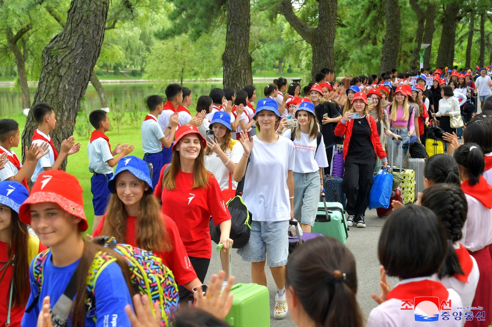 Ceremony of DPRK-Russia Children's Friendship Camping Held