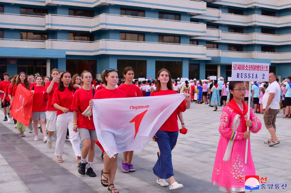 Ceremony of DPRK-Russia Children's Friendship Camping Held