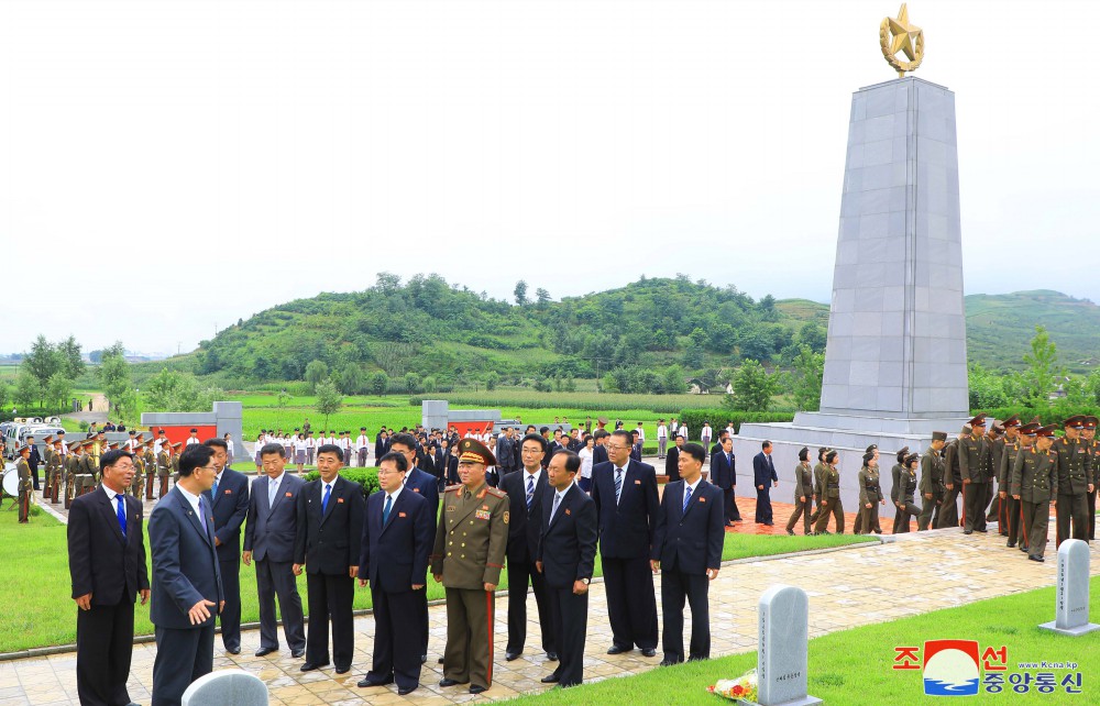 Flowers Laid at Statues, Cemeteries and Graves of Martyrs and Memorial Towers