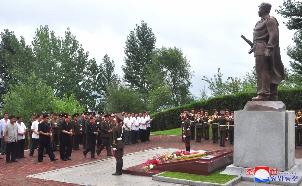 Flowers Laid at Statues, Cemeteries and Graves of Martyrs and Memorial Towers