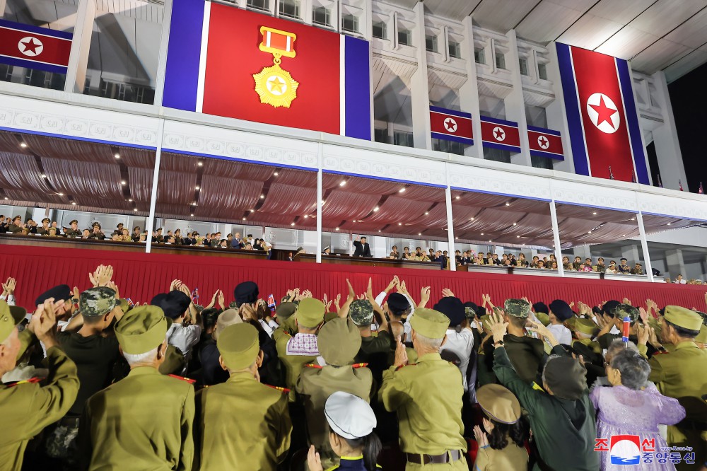 Ceremony of Commemorative March of Columns Symbolic of Units in Fatherland Liberation War Held