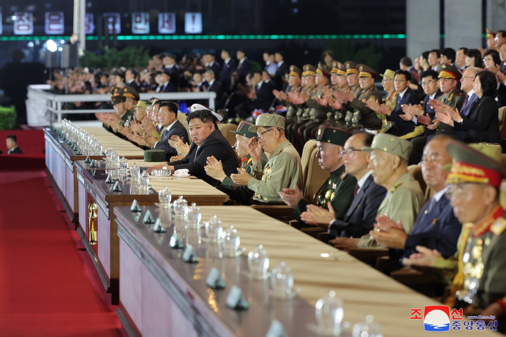 Ceremony of Commemorative March of Columns Symbolic of Units in Fatherland Liberation War Held