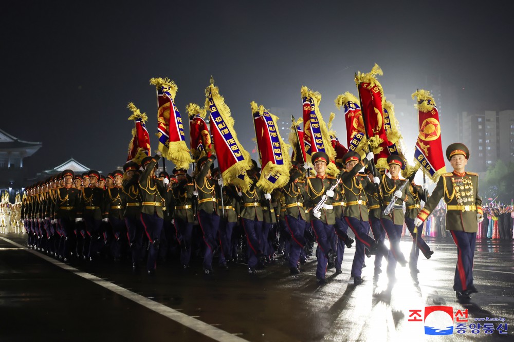 Ceremony of Commemorative March of Columns Symbolic of Units in Fatherland Liberation War Held