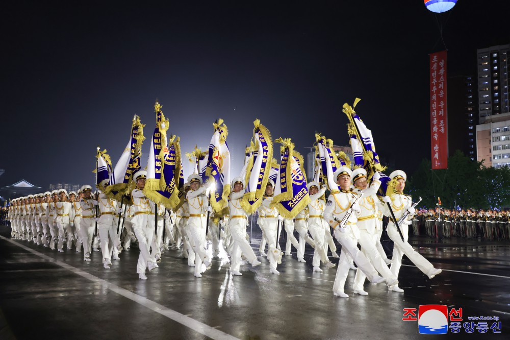 Ceremony of Commemorative March of Columns Symbolic of Units in Fatherland Liberation War Held