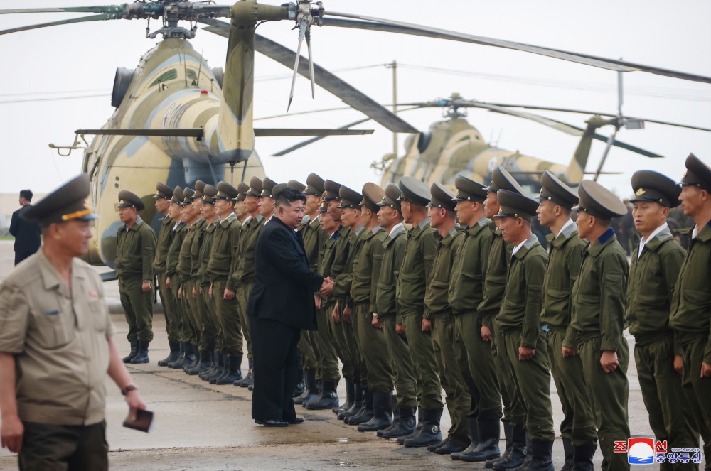 Respected Comrade Kim Jong Un Inspects Flood-hit Areas in City of Sinuiju and Uiju County of North Phyongan Province