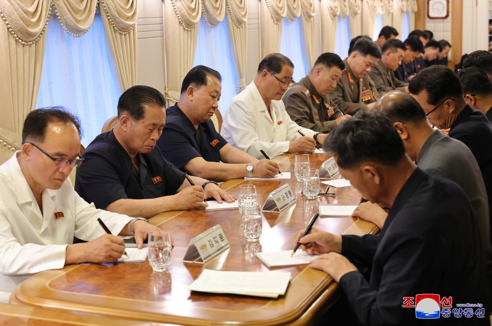 22nd Emergency Enlarged Meeting of Political Bureau of Eighth WPK Central Committee Held