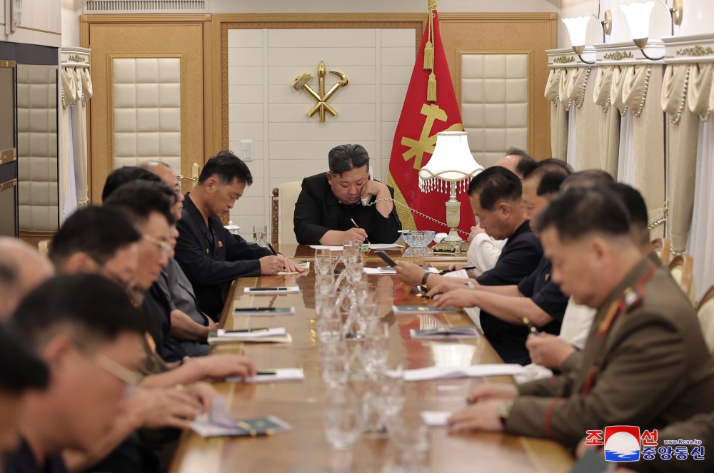 22nd Emergency Enlarged Meeting of Political Bureau of Eighth WPK Central Committee Held