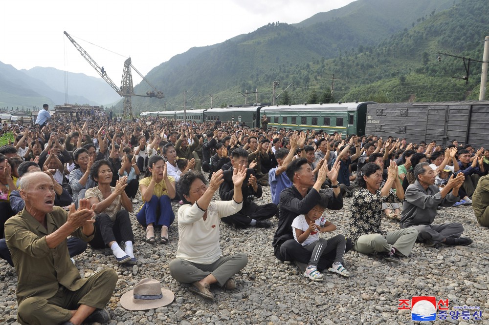 WPK Central Committee Sends Aid Materials to Flood Victims in Ryanggang Province of DPRK