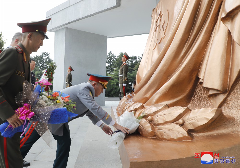 Wreaths Laid at Liberation Towers and Cemeteries of Fallen Fighters of Soviet Army