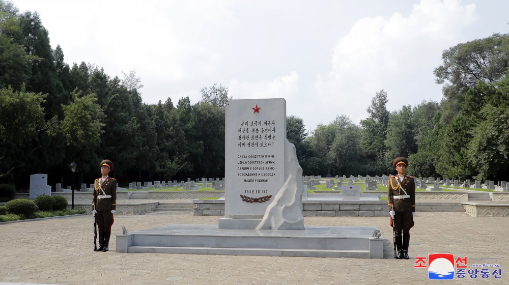 Wreaths Laid at Liberation Towers and Cemeteries of Fallen Fighters of Soviet Army